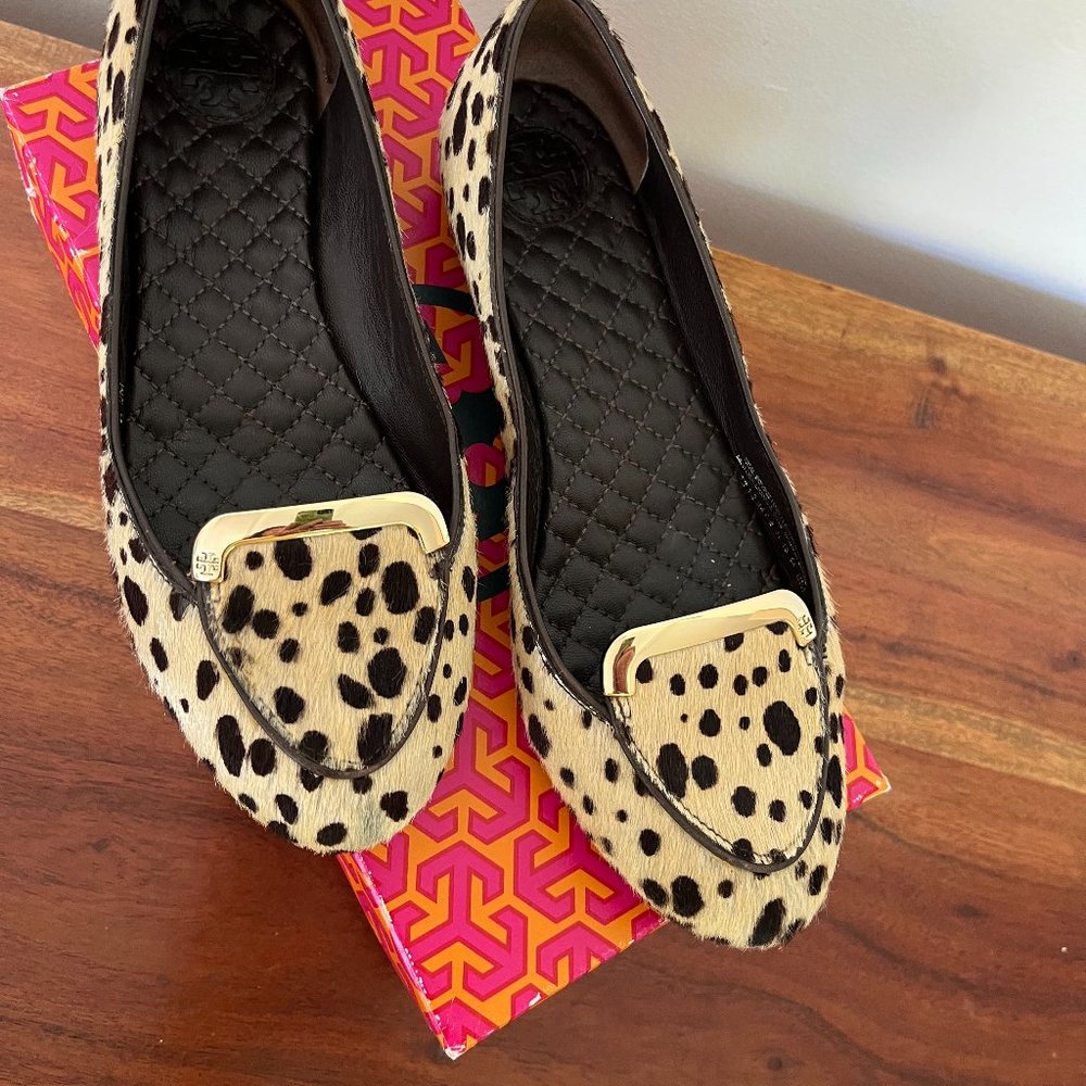 Tory Burch Leopard Flats, 7.5